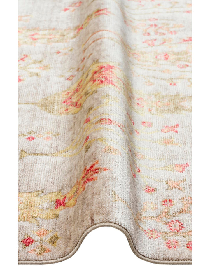 Oushak Carnaval 100% Natural Easy to Clean Handmade TENCEL™ Modern Uşak Carpet 08 BEIGE AUTUMN