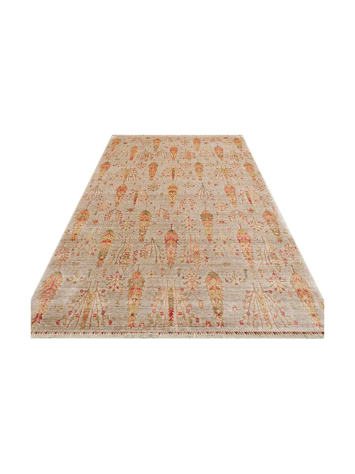 Oushak Carnaval 100% Natural Easy to Clean Handmade TENCEL™ Modern Uşak Carpet 08 BEIGE AUTUMN