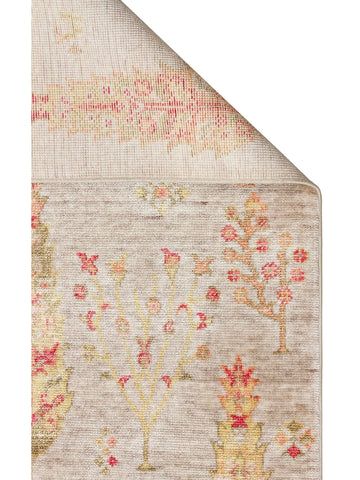 Oushak Carnaval %100 Naturel Kolay Temizlenir El Emeğiyle Üretilen TENCEL™ Modern Uşak Halısı 08 BEIGE AUTUMN