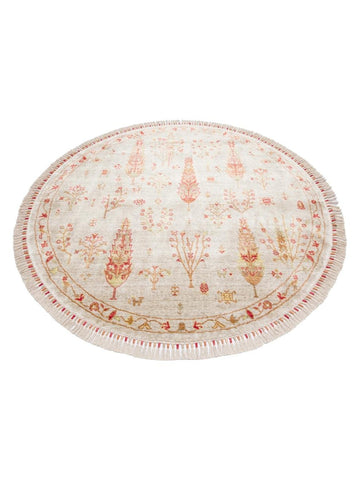 Oushak Carnaval %100 Naturel Kolay Temizlenir El Emeğiyle Üretilen TENCEL™ Modern Uşak Halısı 08 BEIGE AUTUMN Q
