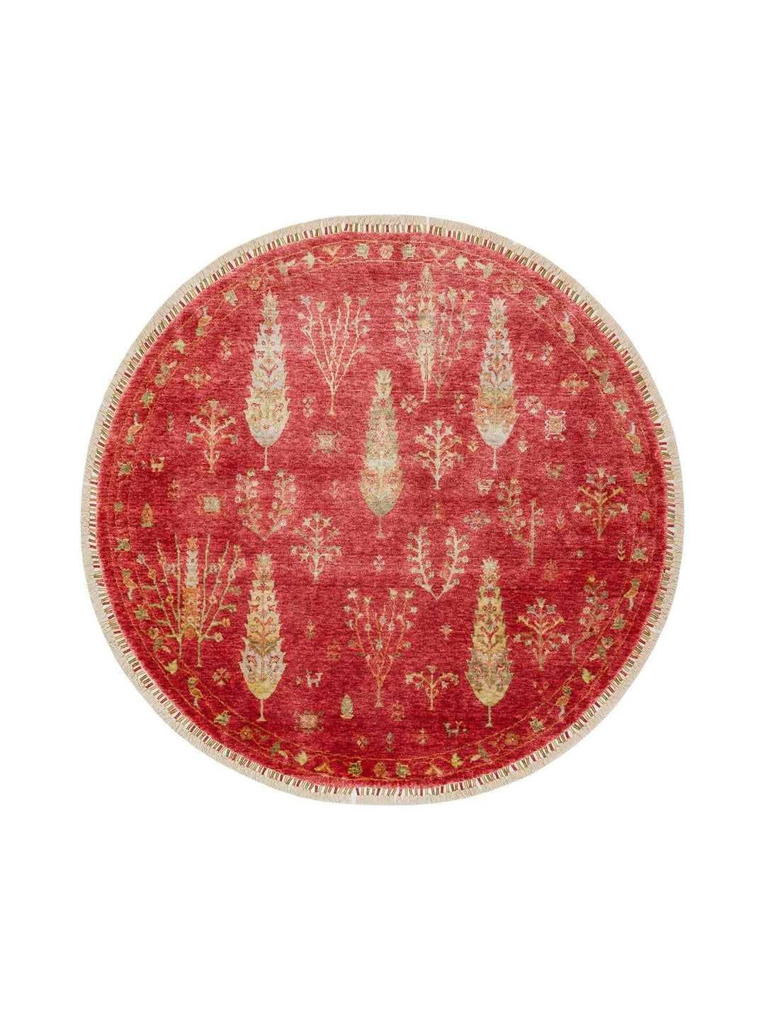 Oushak Carnaval 100% Natural Easy to Clean Handmade TENCEL™ Modern Uşak Carpet 08 RED AUTUMN Q