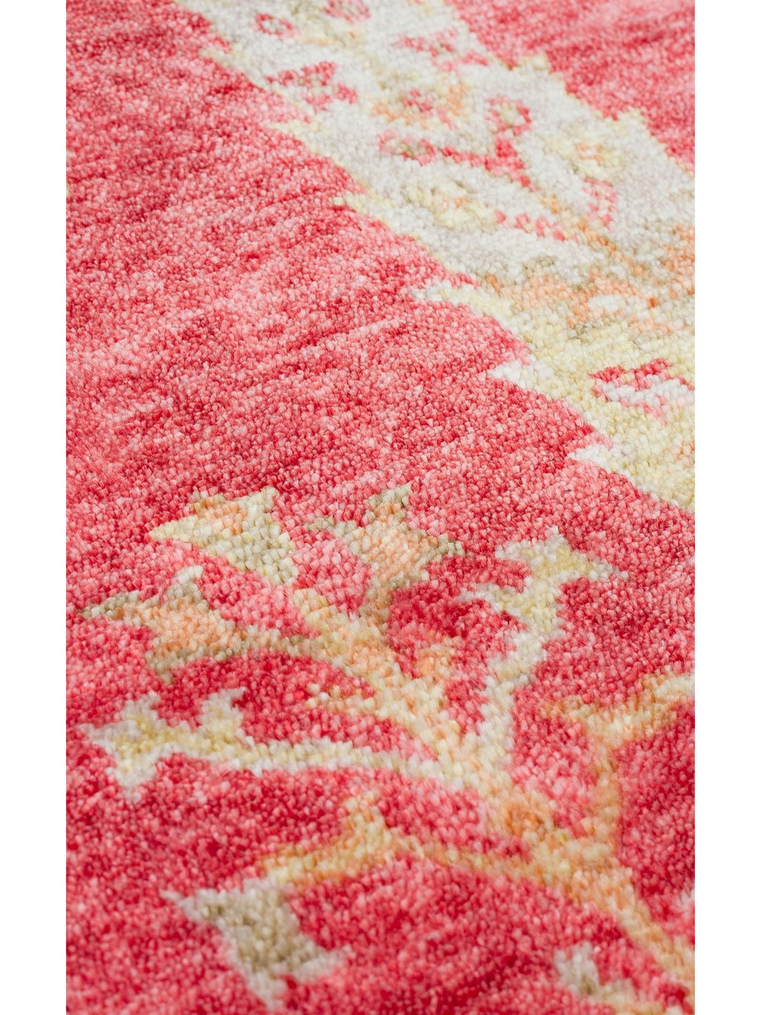 Oushak Carnaval 100% Natural Easy to Clean Handmade TENCEL™ Modern Uşak Carpet 08 RED AUTUMN Q