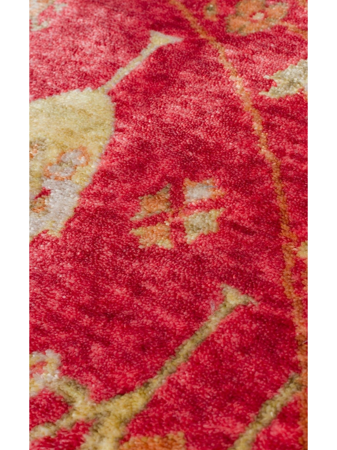 Oushak Carnaval 100% Natural Easy to Clean Handmade TENCEL™ Modern Uşak Carpet 08 RED AUTUMN Q