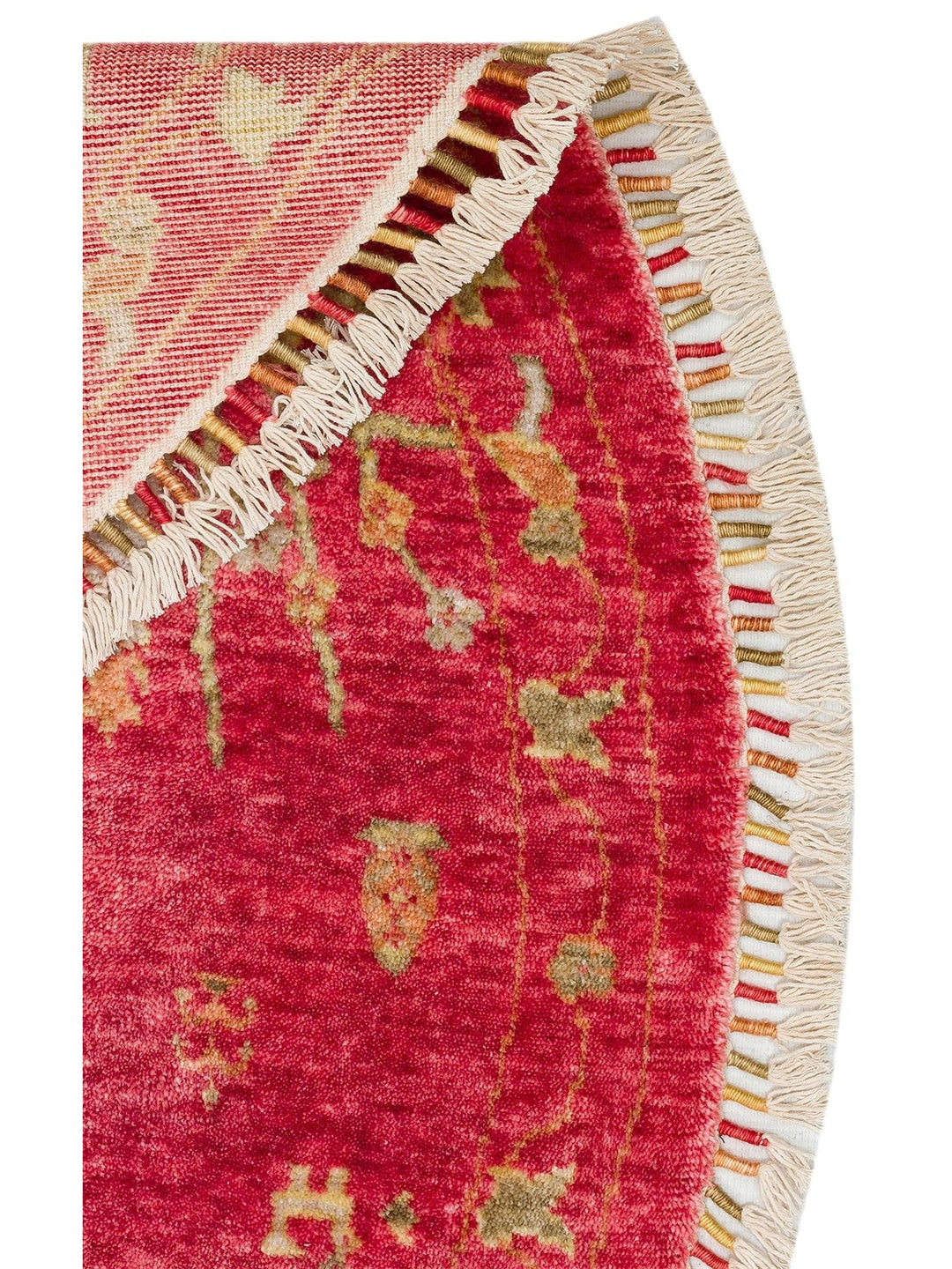 Oushak Carnaval 100% Natural Easy to Clean Handmade TENCEL™ Modern Uşak Carpet 08 RED AUTUMN Q