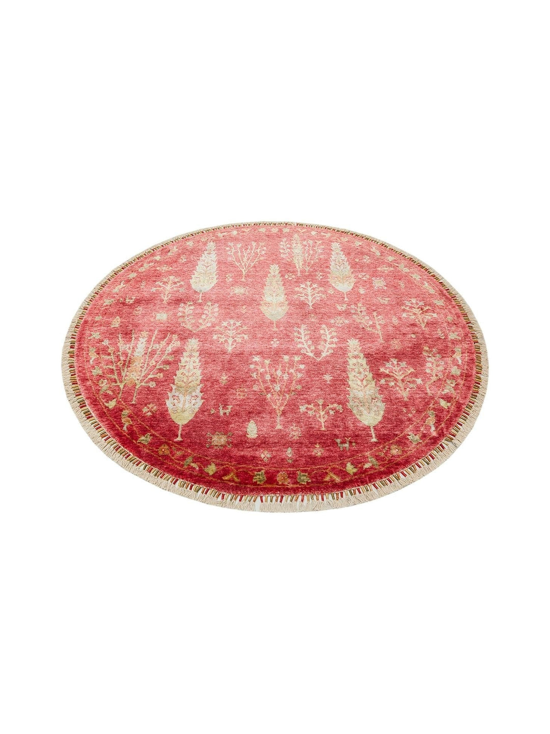 Oushak Carnaval 100% Natural Easy to Clean Handmade TENCEL™ Modern Uşak Carpet 08 RED AUTUMN Q