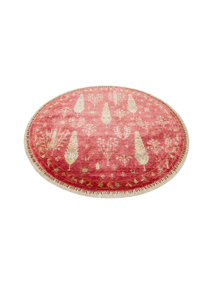 Oushak Carnaval 100% Natural Easy to Clean Handmade TENCEL™ Modern Uşak Carpet 08 RED AUTUMN Q