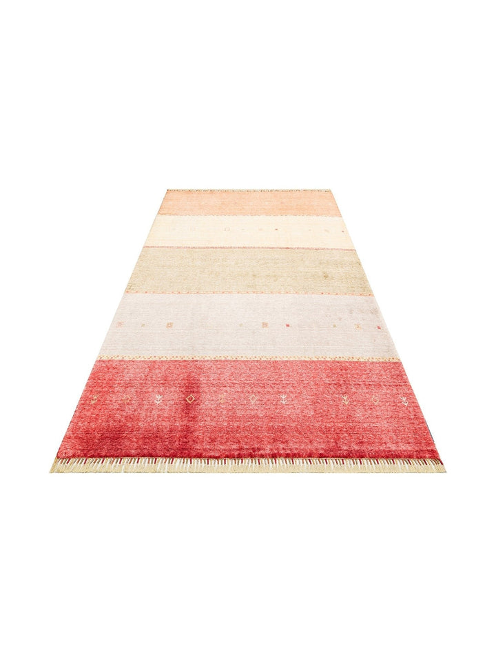 Oushak Carnaval 100% Natural Easy to Clean Handmade TENCEL™ Modern Uşak Carpet 11 RED AUTUMN