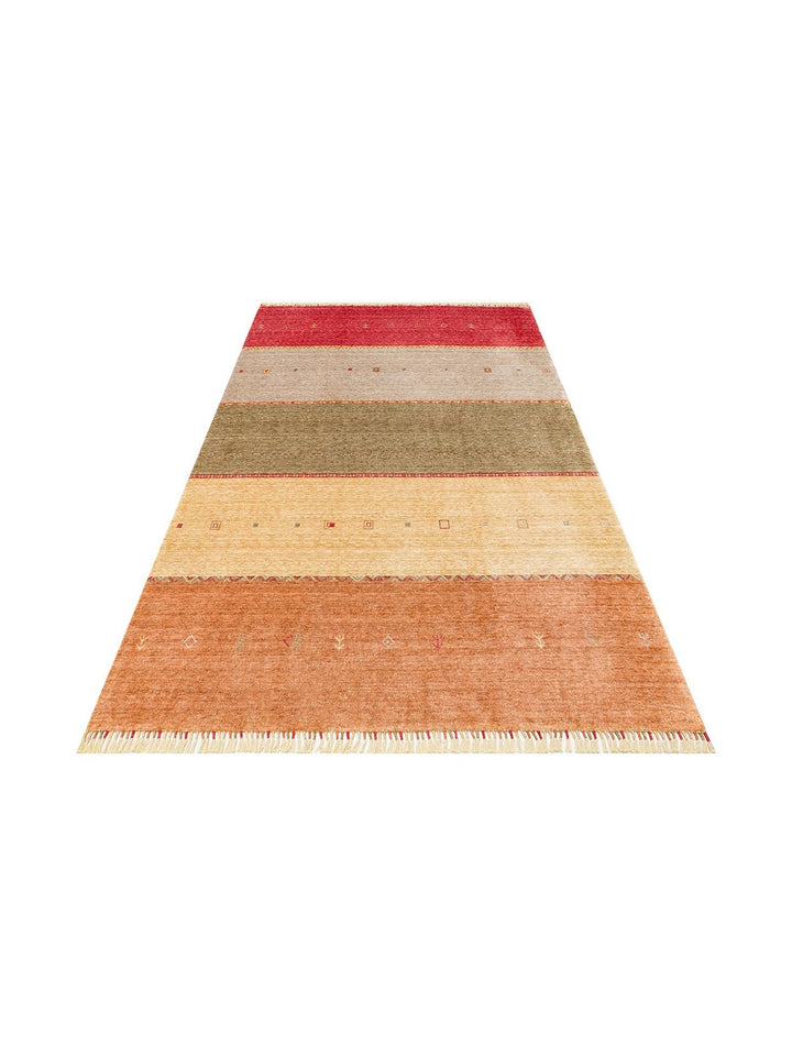 Oushak Carnaval 100% Natural Easy to Clean Handmade TENCEL™ Modern Uşak Carpet 11 RED AUTUMN