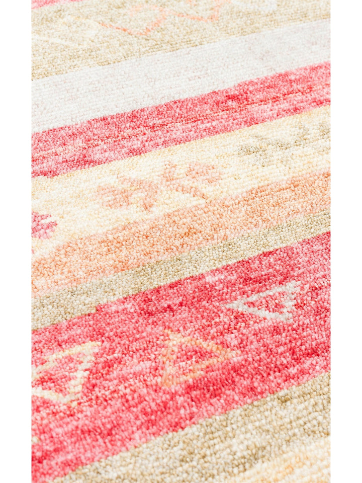 Oushak Carnaval 100% Natural Easy to Clean Handmade TENCEL™ Modern Uşak Carpet 12 RED AUTUMN