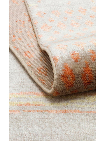 Oushak Carnaval %100 Naturel Kolay Temizlenir El Emeğiyle Üretilen TENCEL™ Modern Uşak Halısı 15 BEIGE AUTUMN