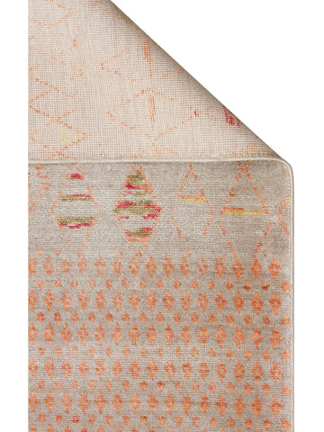 Oushak Carnaval %100 Naturel Kolay Temizlenir El Emeğiyle Üretilen TENCEL™ Modern Uşak Halısı 15 BEIGE AUTUMN