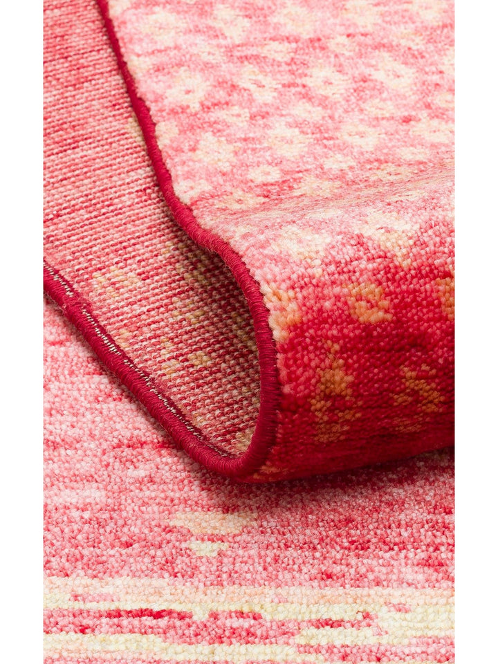 Oushak Carnaval 100% Natural Easy to Clean Handmade TENCEL™ Modern Uşak Carpet 15 RED AUTUMN