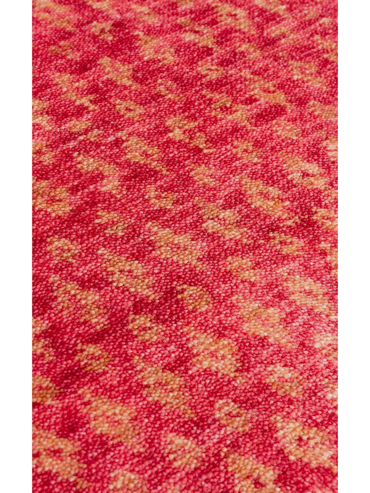 Oushak Carnaval 100% Natural Easy to Clean Handmade TENCEL™ Modern Uşak Carpet 15 RED AUTUMN