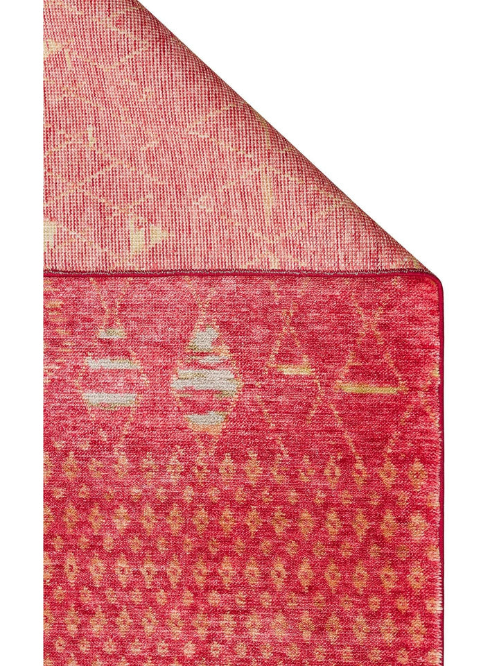 Oushak Carnaval 100% Natural Easy to Clean Handmade TENCEL™ Modern Uşak Carpet 15 RED AUTUMN