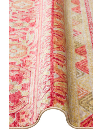 Oushak Carnaval 100%天然 易清洁 手工制作 TENCEL™ 现代乌沙克地毯 17 RED AUTUMN