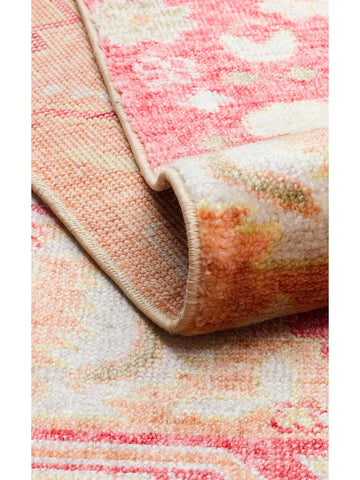 Oushak Carnaval 100%天然 易清洁 手工制作 TENCEL™ 现代乌沙克地毯 17 RED AUTUMN