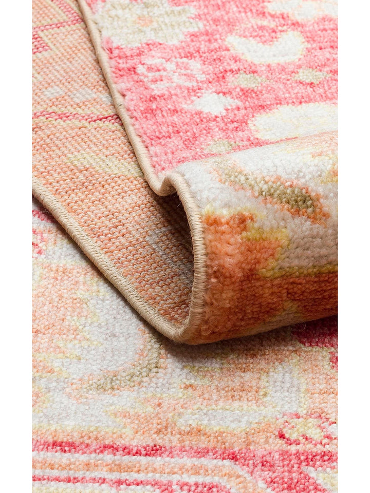 Oushak Carnaval 100% Natural Easy to Clean Handmade TENCEL™ Modern Uşak Carpet 17 RED AUTUMN