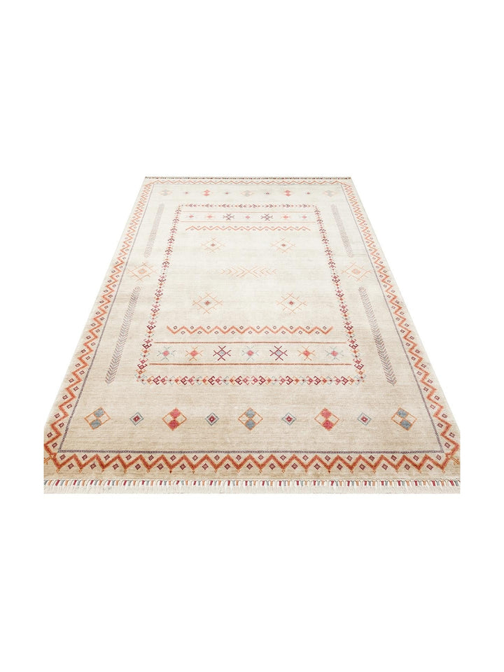 Oushak Carnaval 100% Natural Easy to Clean Handmade TENCEL™ Modern Uşak Carpet 20 LIGHT MULTY