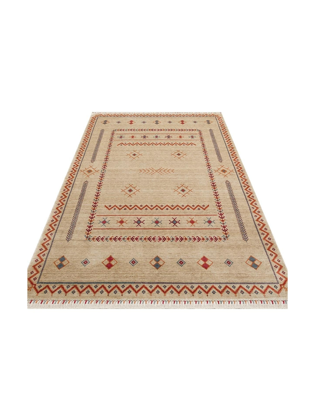 Oushak Carnaval 100% Natural Easy to Clean Handmade TENCEL™ Modern Uşak Carpet 20 LIGHT MULTY