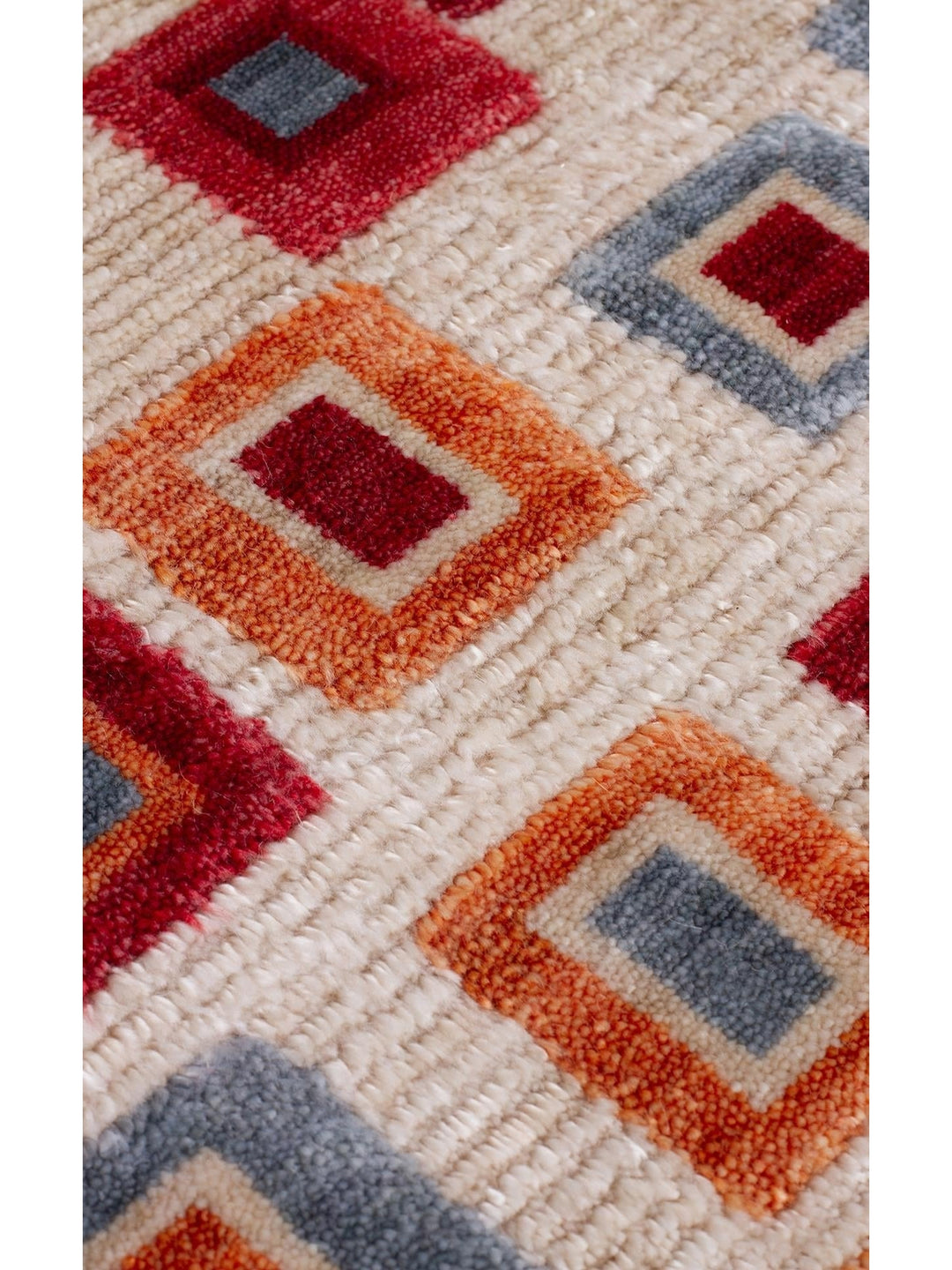Oushak Carnaval 100% Natural Easy to Clean Handmade TENCEL™ Modern Uşak Carpet 21 BEIGE MULTY