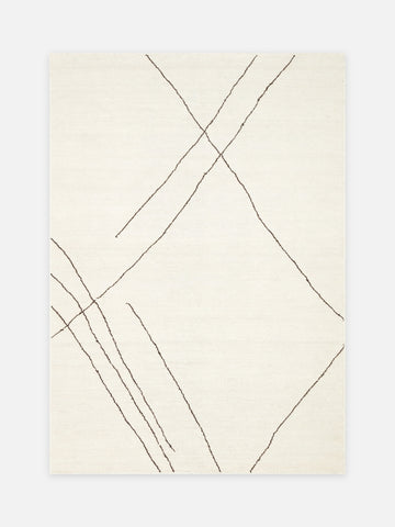 Cordoba Serisi Beyaz (White) El Dokuma Kilim