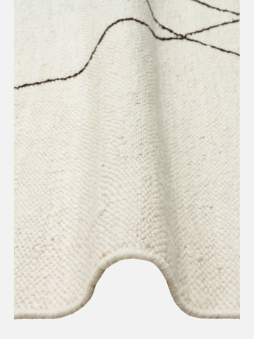 Cordoba Serisi Beyaz (White) El Dokuma Kilim