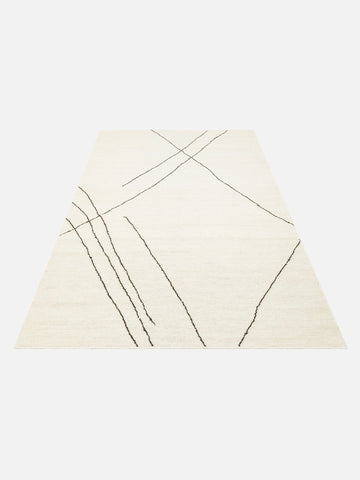 Cordoba Serisi Beyaz (White) El Dokuma Kilim