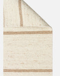 Cordoba Serie Neuseelandwolle und Baumwolle mit Fransen Wohnzimmer Salon Moderner Handgeknüpfter Kilim 06 ELFENBEIN BEIGE