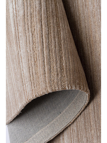 Tapete artesanal da série Palermo, mistura de lã e TENCEL™ BEIGE