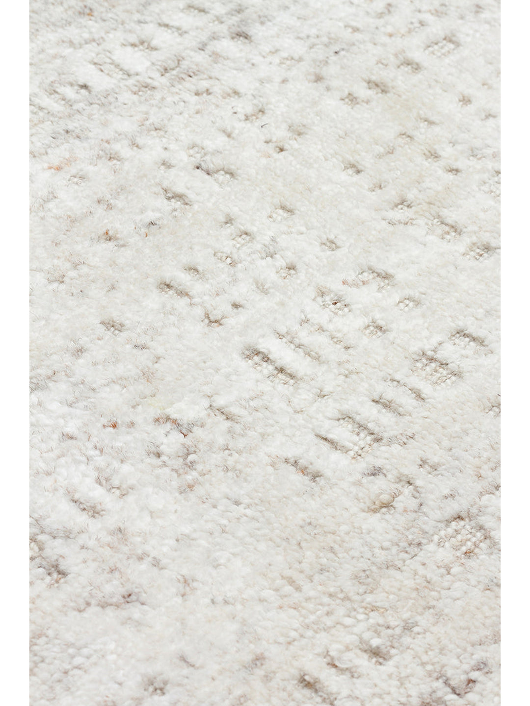 Palette Serisi %100 Naturel Yün Viskon Pamuk El Dokuma İskandinav Salon Oturma Odası Halı BEIGE - Carpetdocia