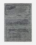 Tapis Palette série 100% laine naturelle, viscose, coton fait main style scandinave pour salon, séjour NOIR