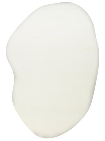Peace Art Hav Toz Vermez Yumuşak Tuşeli Zarif Shaggy Halı 02 WHITE - Carpetdocia