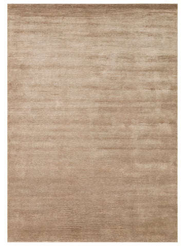 Portofino Serisi %100 Naturel Viskon Yün Pamuk El Dokuma Modern Salon Oturma Odası Halı BROWN - Carpetdocia