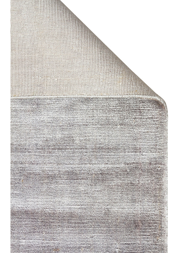 Mulberry Serisi %100 Rayon El Dokuma Parlak Modern Salon Oturma Odası Halı SILVER