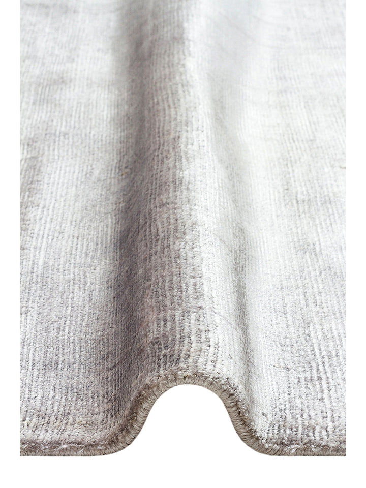 Mulberry Serisi %100 Rayon El Dokuma Parlak Modern Salon Oturma Odası Halı SILVER