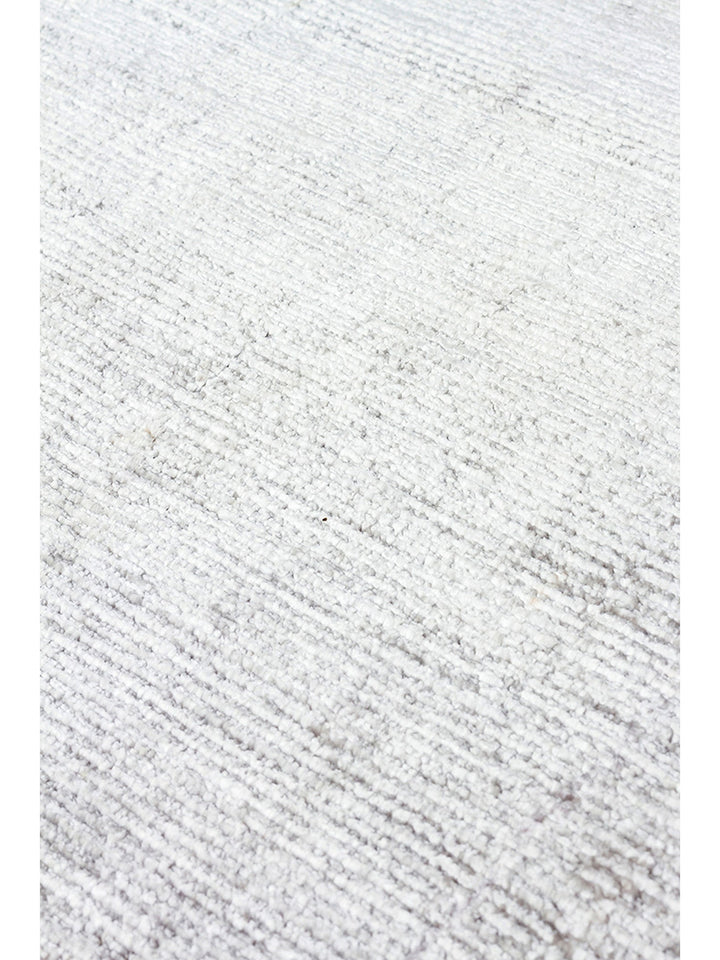Mulberry Serisi %100 Rayon El Dokuma Parlak Modern Salon Oturma Odası Halı SILVER