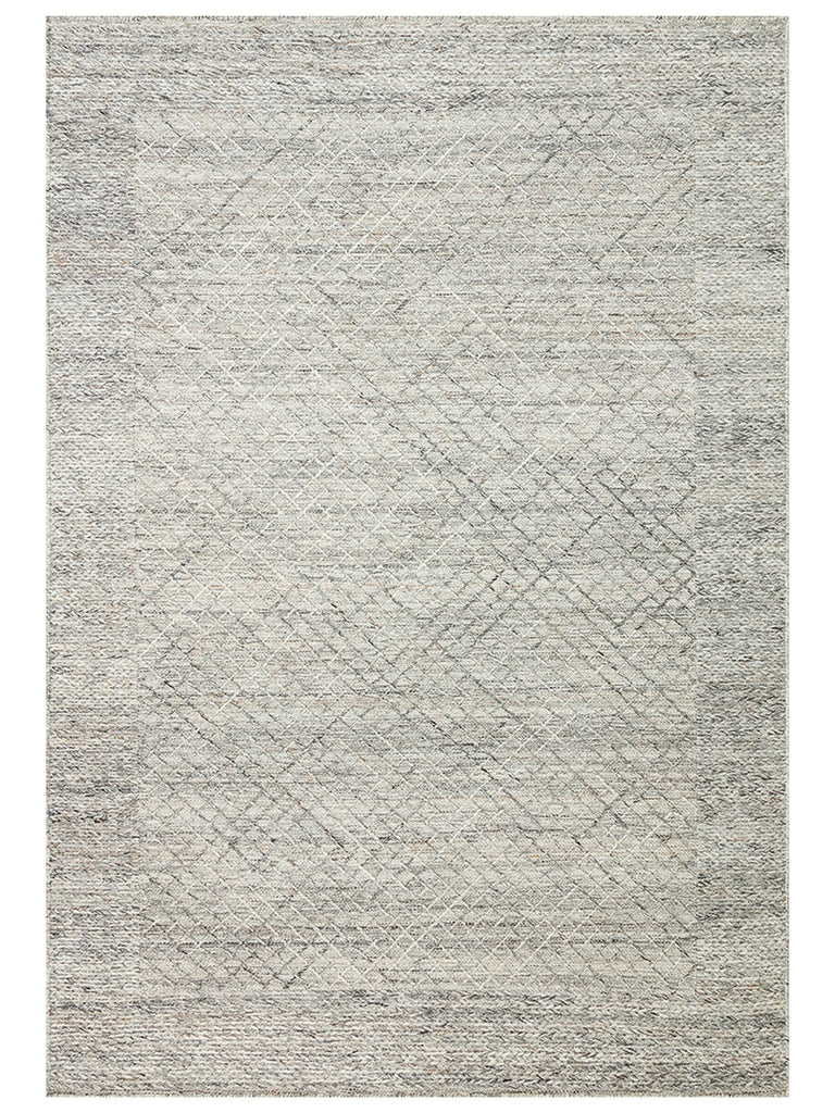 Herringbone Serisi El Dokuma Modern Etnik Salon Oturma Odası Yatak Odası Halı GREY
