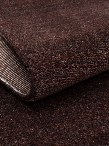 Royal %100 Yeni Zelanda Yünü El Emeği ile Üretilen Halı BROWN kıvrım detayı
