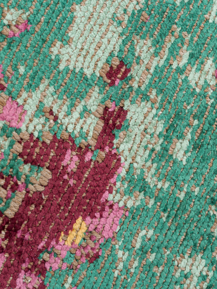 Ruggadocia Verdant Yosun Soyut Desenli Halı detay
