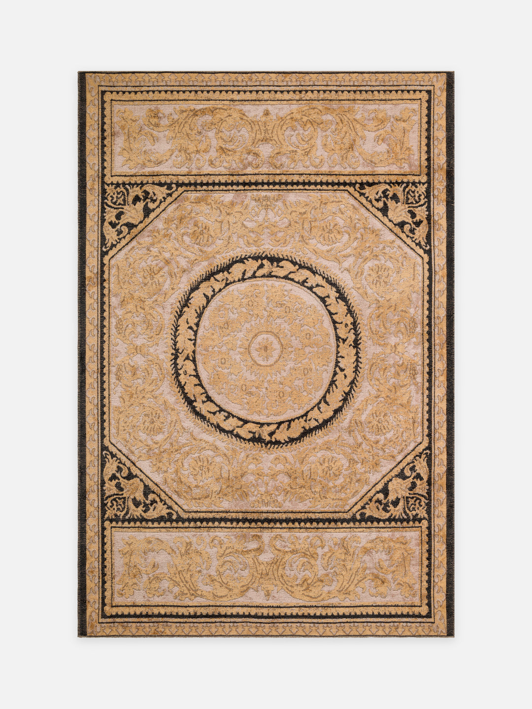 Ruggadocia Versailles Aubusson Madalyon Desenli Halı kuşbakışı