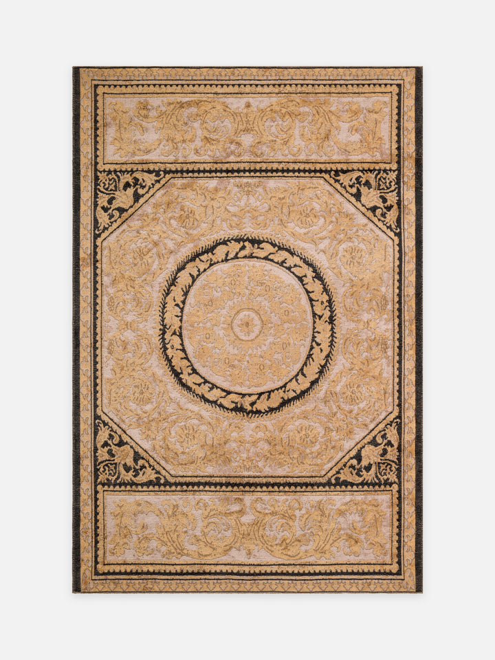 Ruggadocia Versailles Aubusson Madalyon Desenli Halı kuşbakışı
