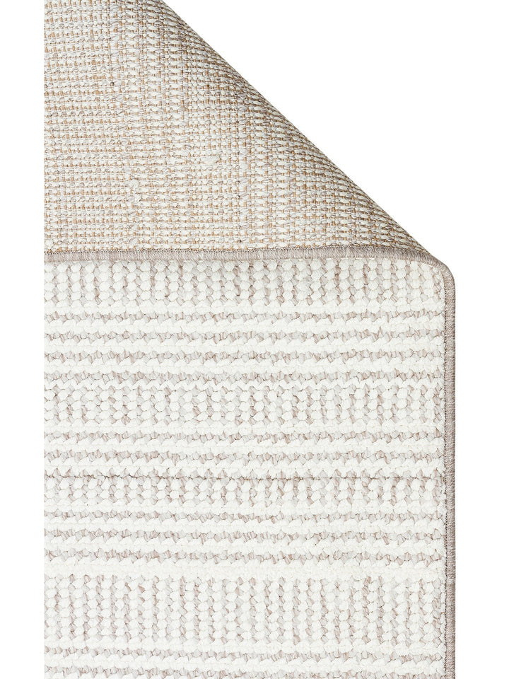İskandinav Serisi Hasır Dokuma Oturma Odası Koridor Antre Mutfak Modern Halı 02 WHITE GREY - Carpetdocia