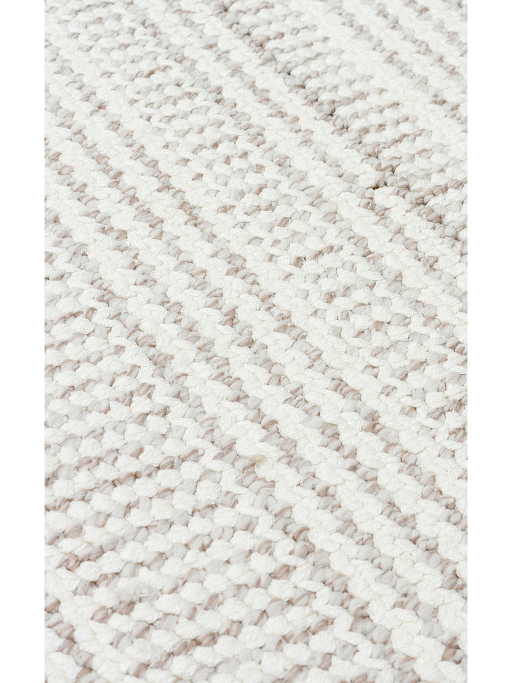 İskandinav Serisi Hasır Dokuma Oturma Odası Koridor Antre Mutfak Modern Halı 02 WHITE GREY - Carpetdocia