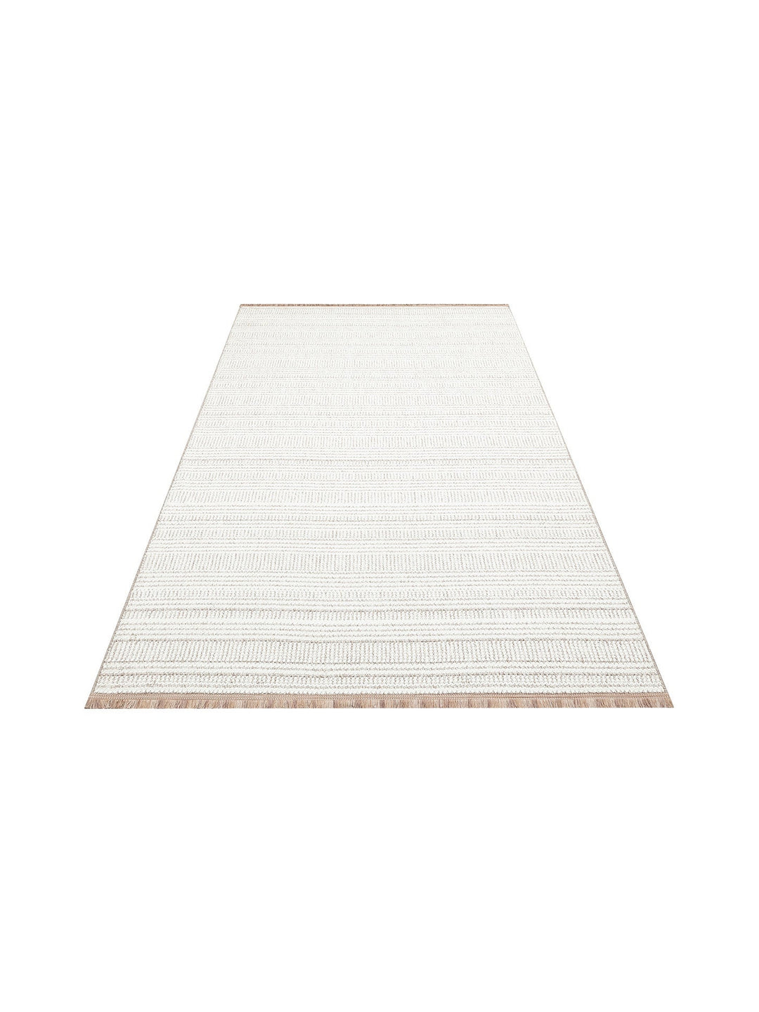 İskandinav Serisi Hasır Dokuma Oturma Odası Koridor Antre Mutfak Modern Halı 02 WHITE GREY - Carpetdocia