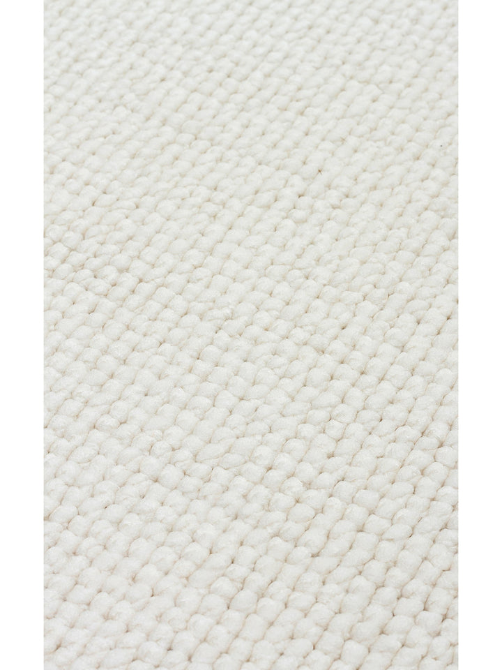 İskandinav Serisi Hasır Dokuma Oturma Odası Koridor Antre Mutfak Modern Halı PLAIN WHITE - Carpetdocia