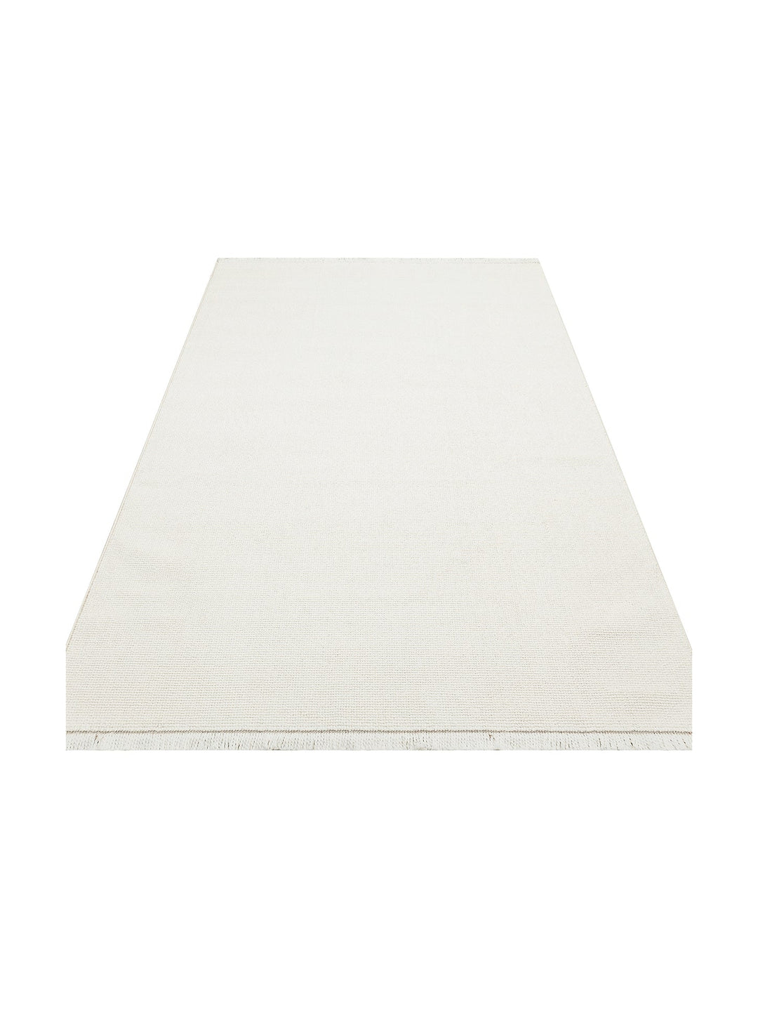 İskandinav Serisi Hasır Dokuma Oturma Odası Koridor Antre Mutfak Modern Halı PLAIN WHITE - Carpetdocia