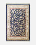 Topkapı Series High Quality Dense Weave Classic Pattern Special Shiny Living Room Carpet 03 NAVY CREAM