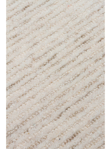 Vienna Serie Wol en Katoen Mix Handgeweven Vloerkleed LIGHT NATURAL