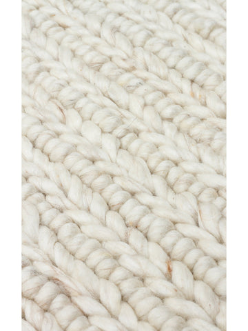 Woolstar %100 Naturel Kazak Desenli Salon Oturma Odası Koridor Antre El Dokuma Örgü Halı 07 L.BEIGE - Carpetdocia