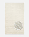 Woolstar %100 Naturel Kazak Desenli Salon Oturma Odası Koridor Antre El Dokuma Örgü Halı 07 WHITE
